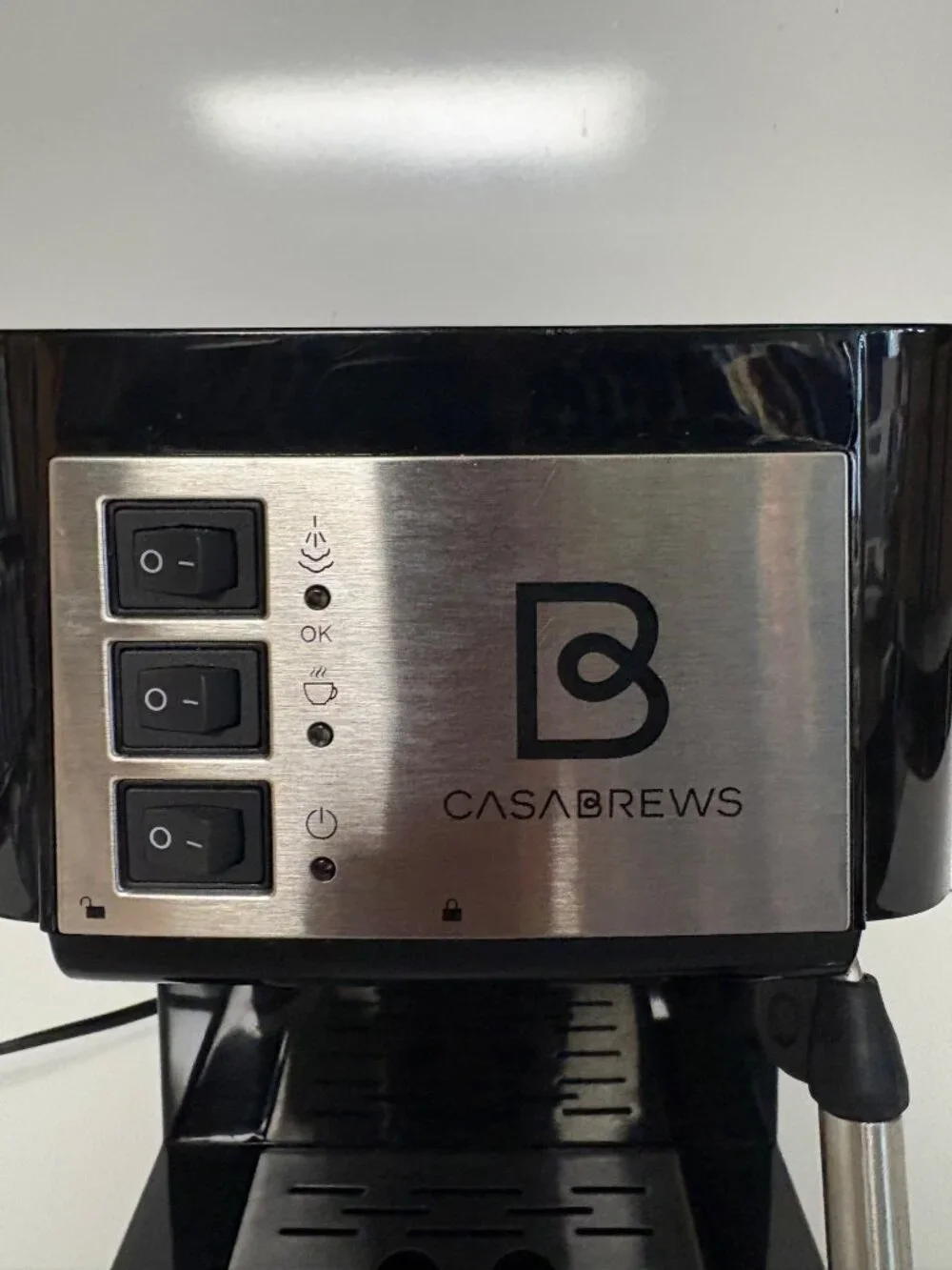 Casabrews Espresso Machine Compact with Milk Frother Wand